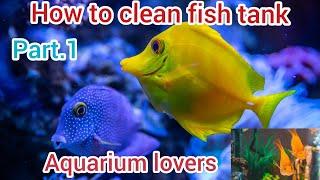 How to clean fish tank||Aqurium lovers||Ambition iq