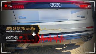 Electronic active sound exhaust system AUDI Q8 55 TSI gasoline #ENGINEVOX