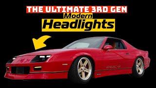 82-92 Camaro LED Headlights with DRL and Amber turn signals!