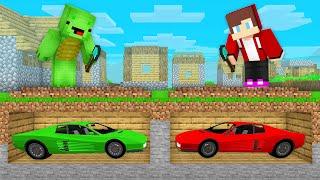 Mikey and JJ Found Buried Cars in Minecraft (Maizen)