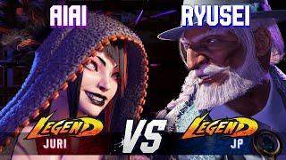 SF6 ▰ AIAI (Juri) vs RYUSEI (JP) ▰ High Level Gameplay