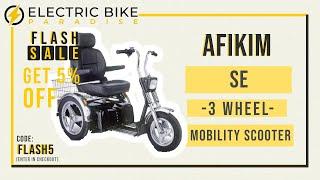 Afikim Afiscooter SE Three Wheel Mobility Scooter FT00245 Review by Electric Bike Paradise