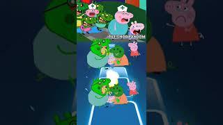 Peppa pig vs Zombie Scary vs Simonson X Coffin Dance Tiles Hop #peppapig #viralvideo #shortsfeed