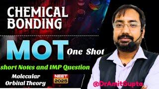 MOT in One Shot | molecular Orbital Theory | Chemical Bonding | chemistry live class | neet 2025