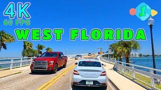 Englewood to Anna Maria Drive Part 1/10, Florida USA 4K-UHD