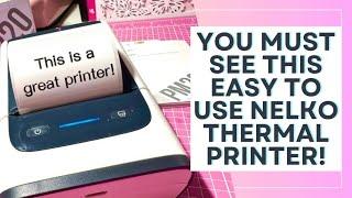 NELKO PM220 POCKET SIZED THERMAL PRINTER! THIS IS A MUST HAVE! EASY TO USE AND BUDGET FRIENDLY! 