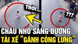 Thấy cháu nhỏ chạy BĂNG SANG ĐƯỜNG, tài xế có pha xử lý 'CỨU NGUY' trong gang tấc | Tin Nhanh 3 Phút