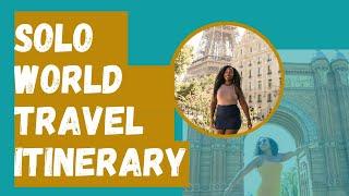 12-month full-time solo travel plan! Learn how to pick your destinations for your long-term travel.