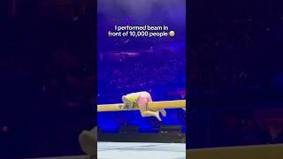 I split the beam in front of 10,000 people  #gymnastics #gymnast #sports #gym #fail #fails #beam