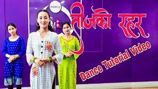 Teej ko rahar तिजको रहर  DANCE TUTORIALl Manisha choregraphy|SAMIR DANCE STUDIO NEPAL