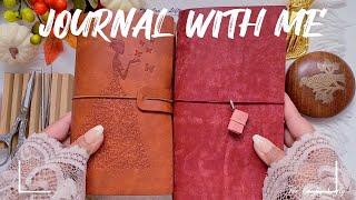 ASMR Vintage Journaling | Flipthrough & Starting a New Journal