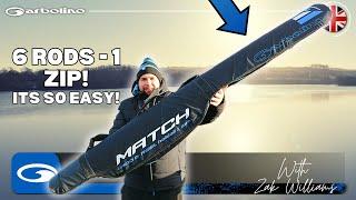 6 RODS - 1 ZIP!. ITS SO EASY! | GARBOLINO MATCH/FEEDER RIGID READY ROD BAG