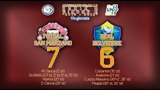 Futsal San Marzano - Real Belvedere 7 - 6 [Serie D/Gir.E 2015/16 - XVII Giornata]