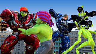 Nick Love Tani IronMan Giant Siren Head vs Zombie - Scary Teacher 3D Superheroes Animation