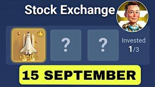 X Empire Investment Fund Today 15 September | Musk Empire Daily Combo | X Empire Investment Today