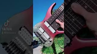 14 string guitar for tapping. 8-string and 6-string setup. #guitar #guitarra #bassguitar