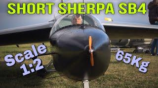 XXXL SHORT SHERPA SB4 | 65KG | Scale 1:2 | Assembly and Evening Flight with Rainbow | Jet Power 2024