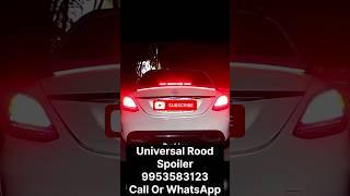 Universal LED Rear Spoiler Carbon Fiber Lip Kit With Brake Light Strip || CALL - 9953583123