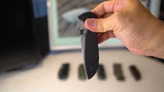 How to close KERSHAW EMERSON CQC-4KXL folding knife single handedly (slow demonstration)