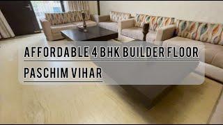 Most Affordable Builder Floors Available Now | Paschim Vihar New Delhi | SURI PROPERTIES