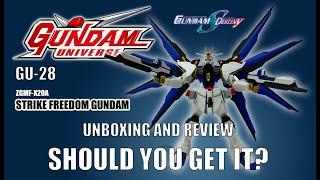 UNBOXING GUNDAM UNIVERSE GU-28 ZGMF-X20A STRIKE FREEDOM GUNDAM FROM SEED DESTINY