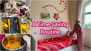 Time Saving Morning To Evening Routine/Hum Do Hamare Chaar Vlogs/(Indian)NRI Mom/ Dubai Vlogs.