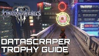 Kingdom Hearts 3 DATASCRAPER TROPHY / ACHIEVEMENT GUIDE (A RANK ON BOTH FLASH COURSES)