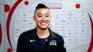 Leanne Wong (USA) - Interview - 2021 World Championships - Event Finals