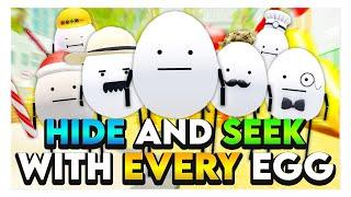 Using EVERY EGG on HIDE & SEEK in Roblox Secret Staycation! 