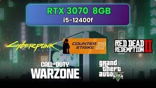 RTX 3070, i5-12400f, | 1440p in 5 games (2024)