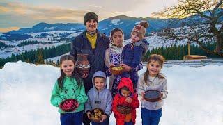 How This Big Family Celebrates Christmas in the Mountains, Far from Civilization!