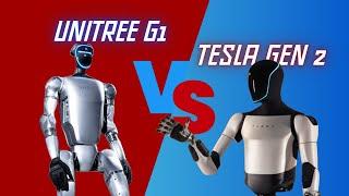 "The Battle of Titans: TESLA OPTIMUS GEN 2 VS UNITREE G1 - Who Will Win?"- Robot Rumble