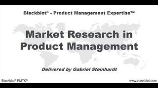 Gabriel Steinhardt - Market Research in Product Management