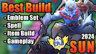 SUN BEST BUILD 2024 | TOP 1 GLOBAL SUN BUILD | SUN - MOBILE LEGENDS | MLBB