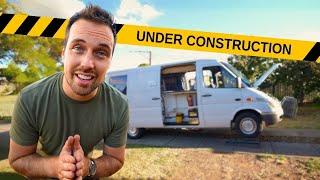 AMATUERS convert a SPRINTER VAN With NO Experience (The beginning)