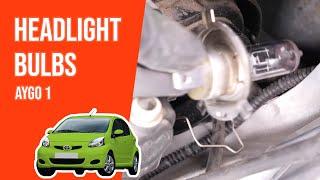 How to replace the headlight bulbs Aygo mk1 