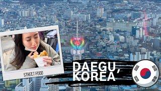 KOREAN STREET FOOD + POPULAR SKY TOWER! | Daegu Vlog #1 | Hotel, Seomun Market, Daegu Tower