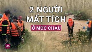 Khẩn trương tìm 2 nạn nhân đi xe máy bị lũ cuốn trôi khi qua cầu Tràn, Mộc Châu, Sơn La | VTC Now