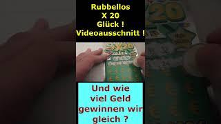 Glück mit X20 Rubbellos - Wie viel Geld gewinnen wir ?