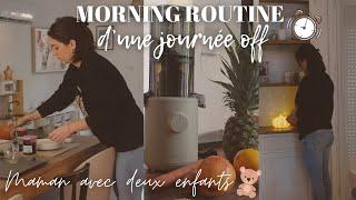 ⏰ MORNING ROUTINE • JOURNÉE OFF MAMAN AVEC 2 ENFANTS 