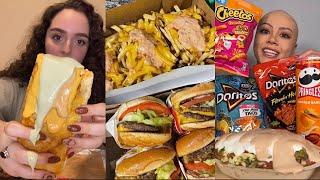 tiktok mukbang compilation 45 | cheesy fries, taco bell and more