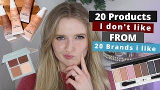 20 Products I Don't Like from 20 Brands I Like| Clean Makeup Edition