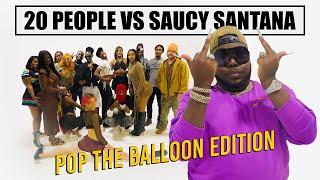 20 PEOPLE VERSUS 1 RAPPER: SAUCY SANTANA #skinbone