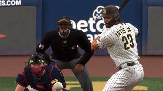 San Diego Padres vs Atlanta Braves - NL Wild Card 2024 Game 2 Full Highlights - MLB The Show 24 Sim