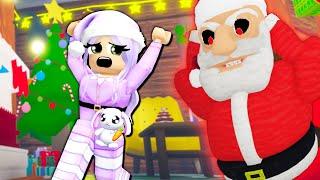 Escape EVIL SANTA Obby! (Roblox)