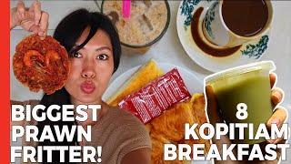 Best KOPITIAM for BREAKFAST in Kuala Lumpur + Street Food Snack!