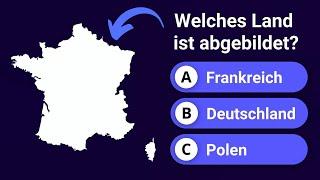 EUROPA QUIZ - Kannst du diese europäischen Länder am Umriss erkennen?