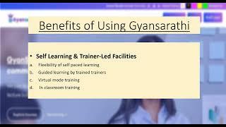 Benefits of using Gyansarathi - Learning Management System (LMS)