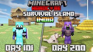 I Survived 200 Days On a Survival Island in Minecraft Hardcore Final..(Hindi)