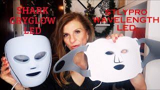 SHARK CRYOGLOW LED MASK VS STLPRO WAVELENGTH LED MASK